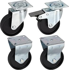 Dörner + Helmer Juego De 20 Ruedas Giratorias Para Muebles, 30 Mm