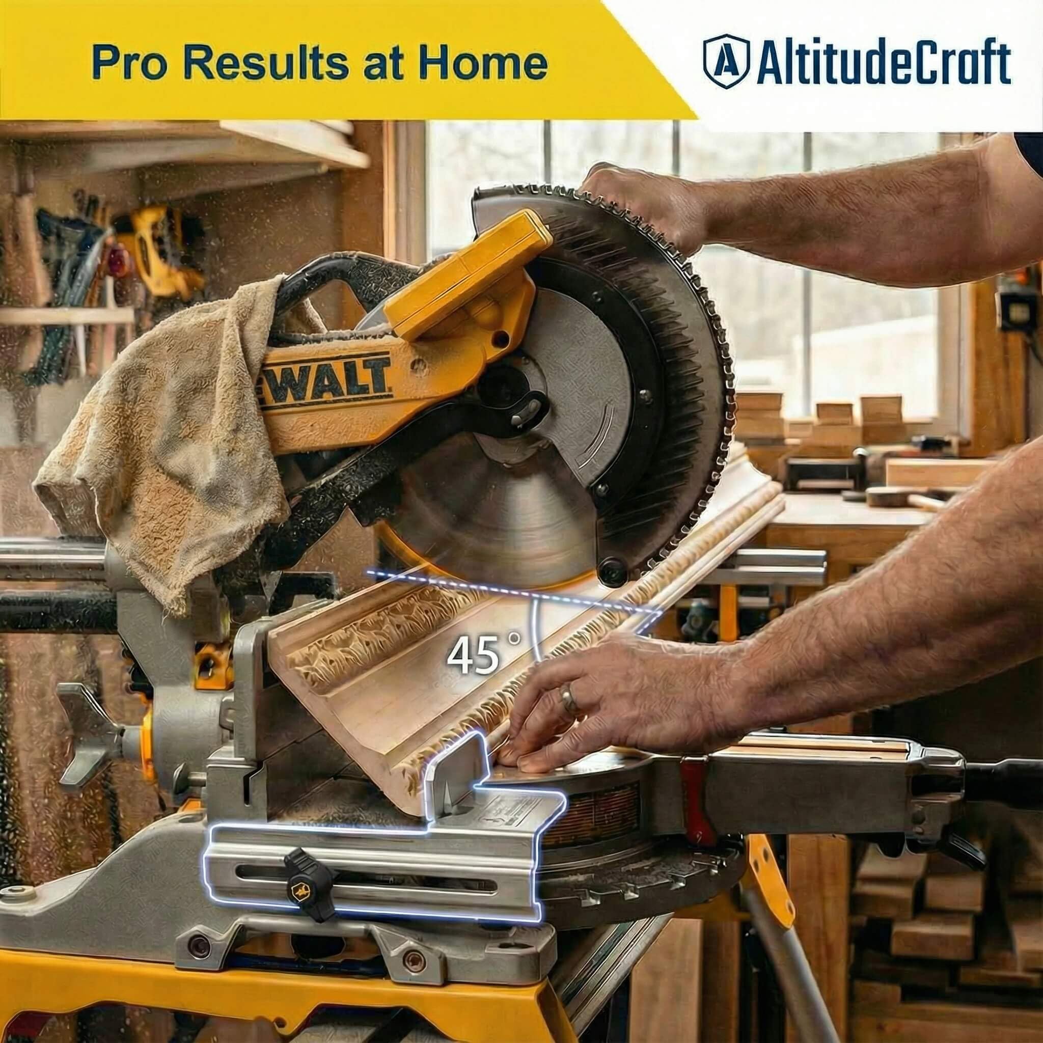 Crown Molding Jig - Precise Miter Saw Cuts -2
