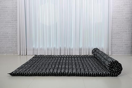 Miniatura 6 de Leewadee colchón tailandés enrollable para cama de invitados, tapete de yoga, para masaje tailandés, ecológico, orgánico y natural.