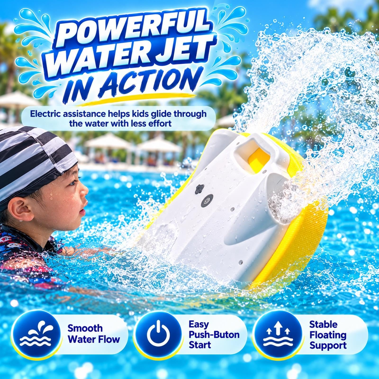 Tavoletta da Nuoto Elettrica for Adulti, Scooter Acquatico Motorizzato