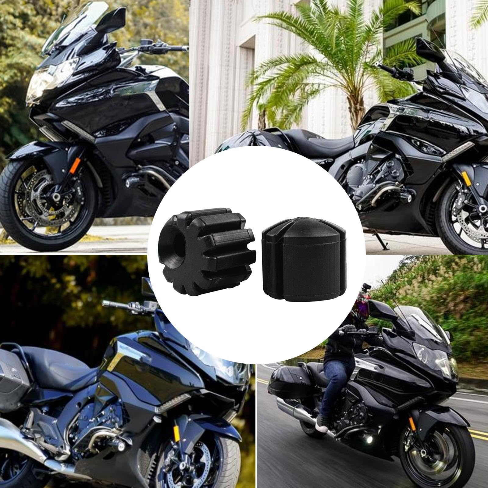 Kit d'abaissement inférieur de selle de moto en caoutchouc, kit inférieur de selle de pilote en caoutchouc | Support d'abaissement de siège 2 pièces,Conversion de siège de moto, kit réglable, remplace