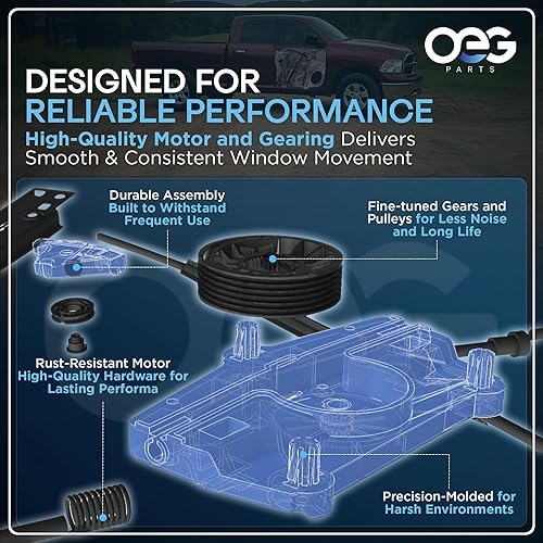 Miniatura 5 de Parts Player New Rear Left Power Window Regulator WMotor for Chevrolet Cruze 2012-2015 Chevy Cruze Limited 2016 95299685 95919261 751-741