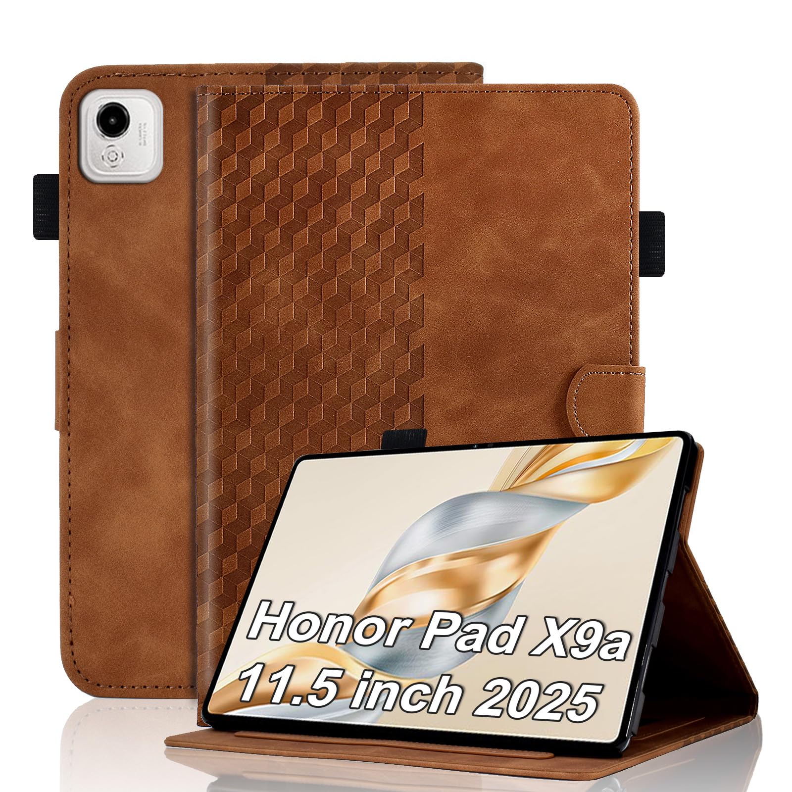 Case for Honor Pad X8a 11 Inch Tablet 2024 Protective Case Premium Leather Folio Smart Case with Auto Sleep/Wake Pen Holder Card Slot for Honor Pad X8a- Dark Green — view 237