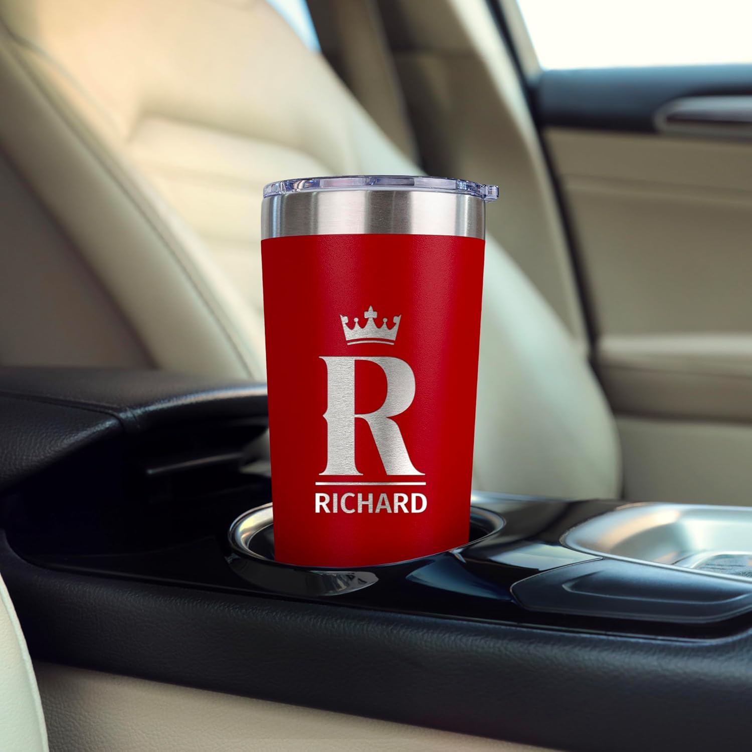 Personalized 20oz Tumbler with Engraved Name | Black Stainless Steel Travel Mug with Slider Lid | Vacuum Insulated Coffee Cup | Custom Gift for Women & Men, Birthday, Christmas - Image 6