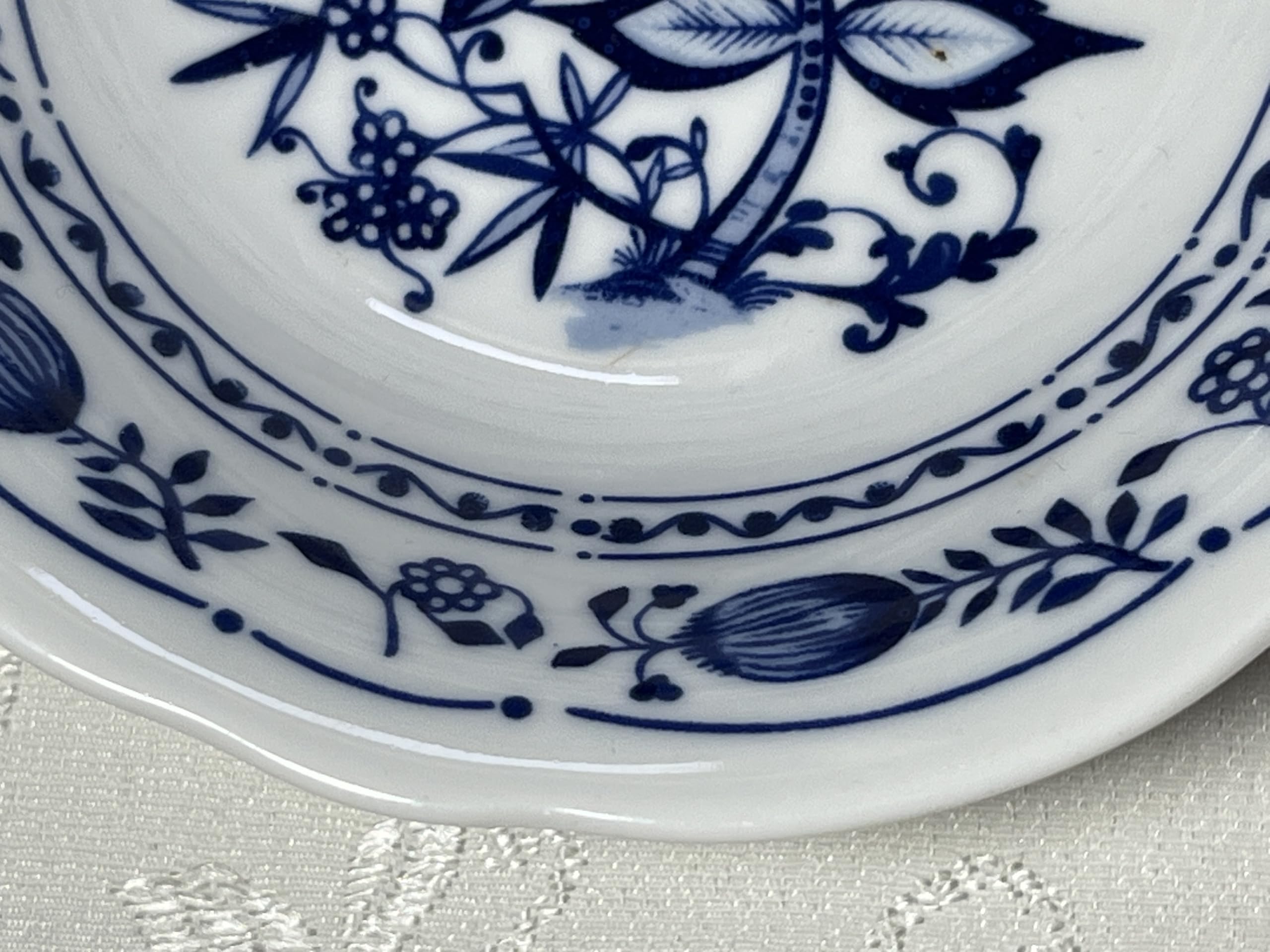Generisch Porzellan Zwiebelmuster, kleine Schale, 13 cm breit und 4cm tief Made in Kahla
