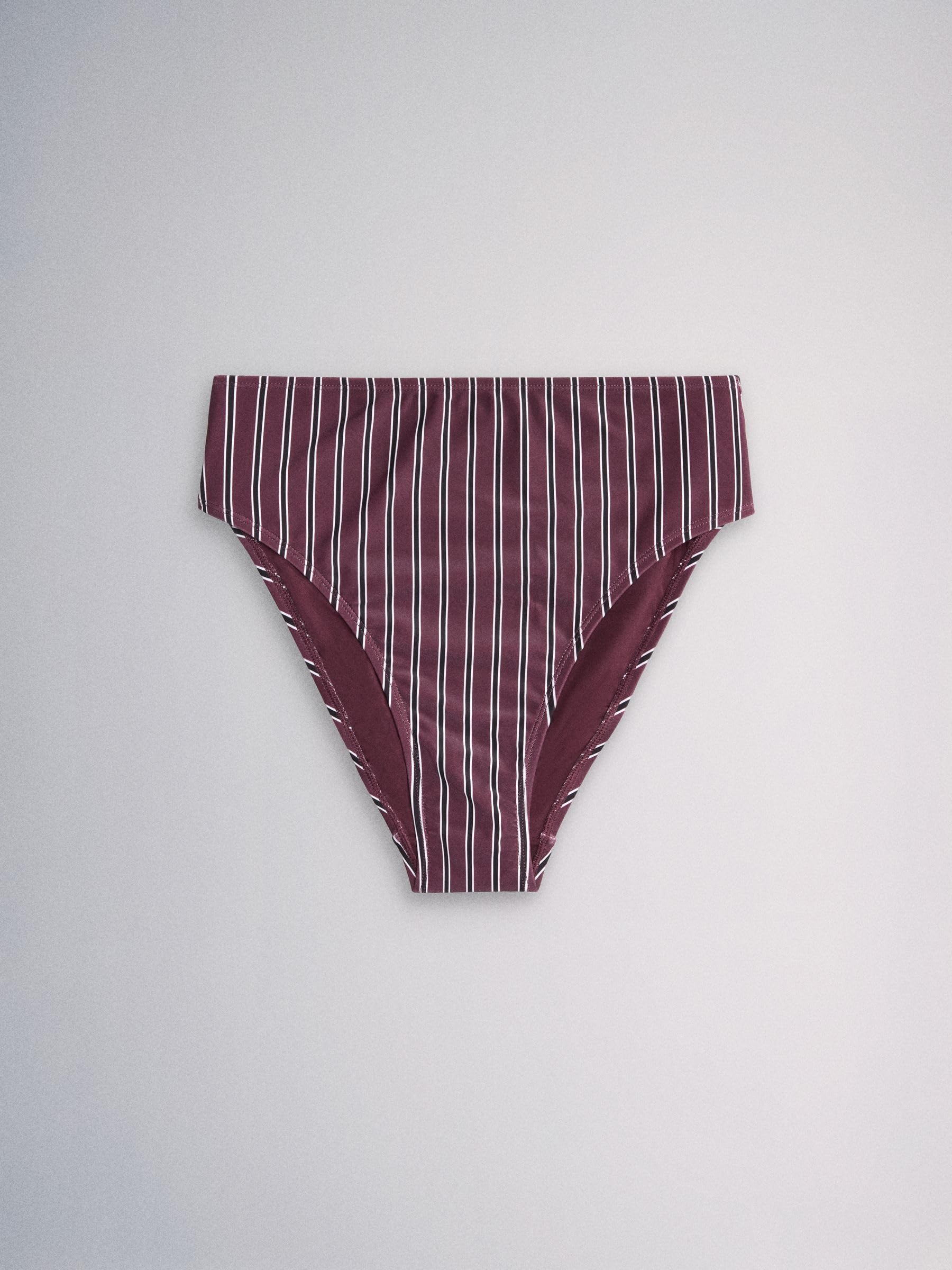 THE SET Donne Confezione da 3 di Slip Bikini a Gamba Alta e Vita | Adulto, High Waist High Leg, Mid Rise, Pull On