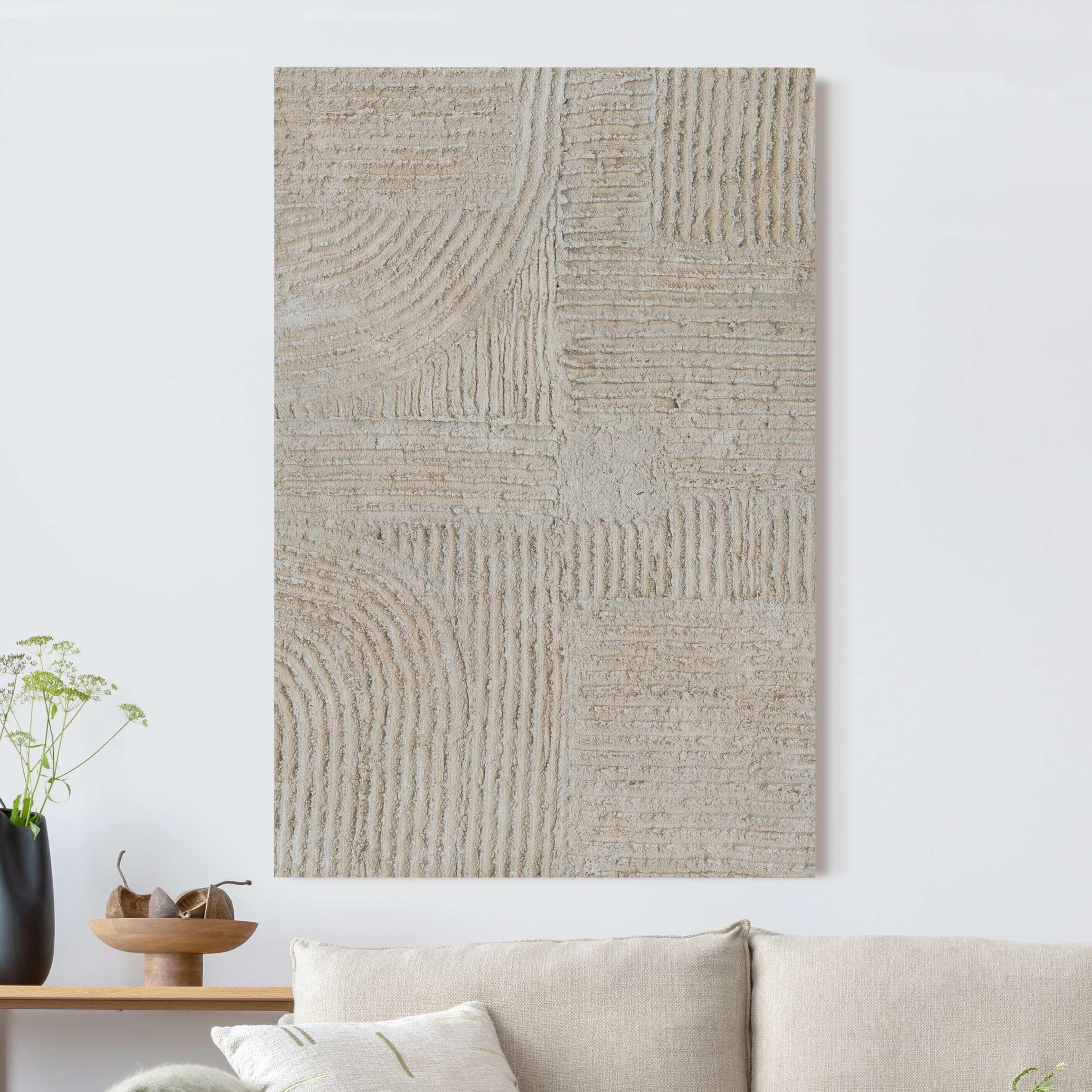 Akustikbild Steinoptik Schallschutzbild 4cm Keilrahmen & - 50x70cm