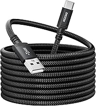 ZHDZSW Extra Long USB C Charger Cable 5M,PS5 Controller Cable,USB Type C Charger Cable Braided for Samsung Galaxy S10/S9/S8 Plus,Note 10 9 8,PS5,LG V30 V20 G6 G5,Moto PS5 Controller,box Series etc