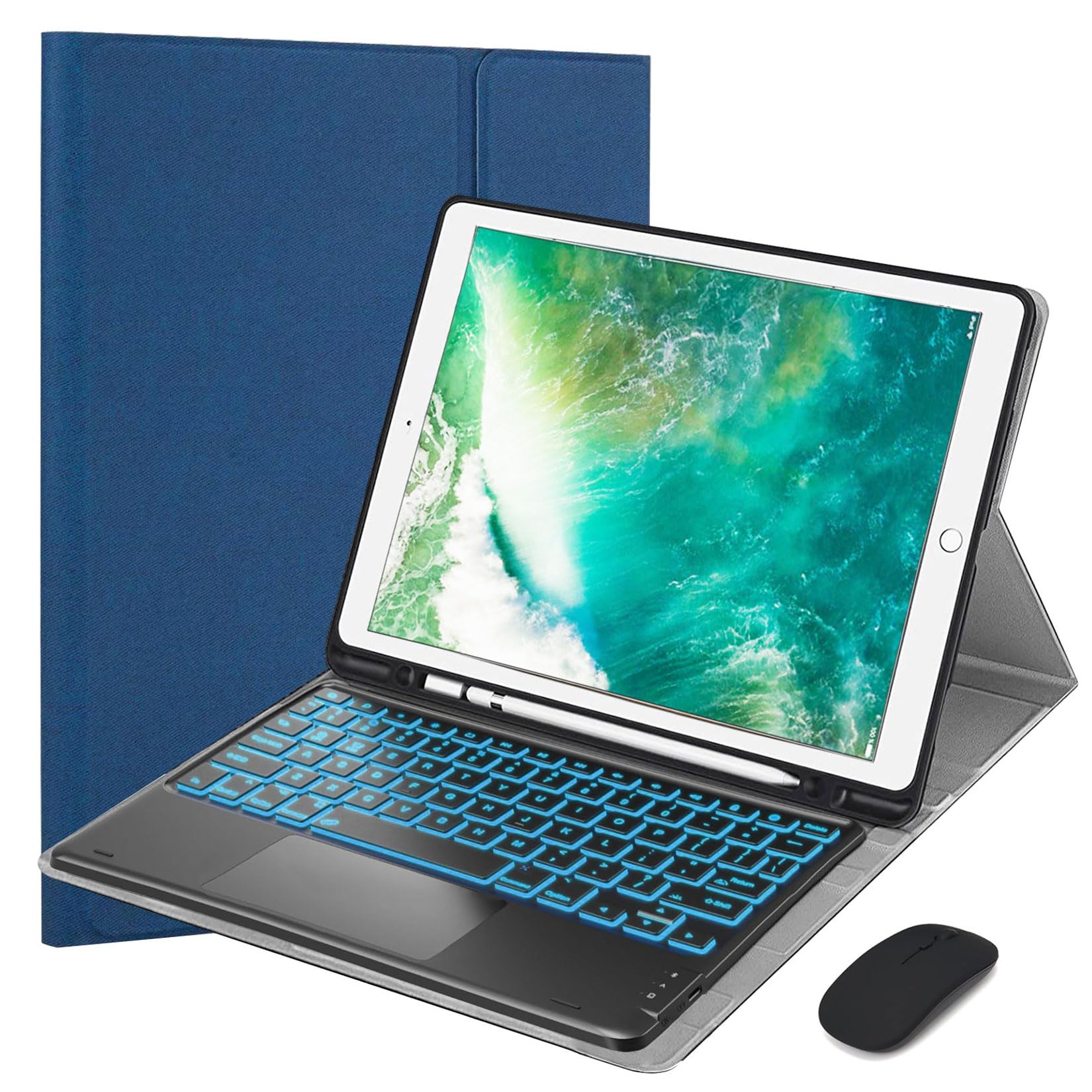 Annadue Tastiera Wireless Portatile per PRO Prima/seconda Generazione ( 2015-2017), Tastiera Tablet PC da 12,9 Pollici, Tastiera Pieghevole Intelligente a 64 Tasti, Nera Annadue Tastiera Wireless Portatile per PRO Prima/seconda Generazione ( 2015-2017), Tastiera Tablet PC da 12,9 Pollici, Tastiera Pieghevole Intelligente a 64 Tasti, Nera