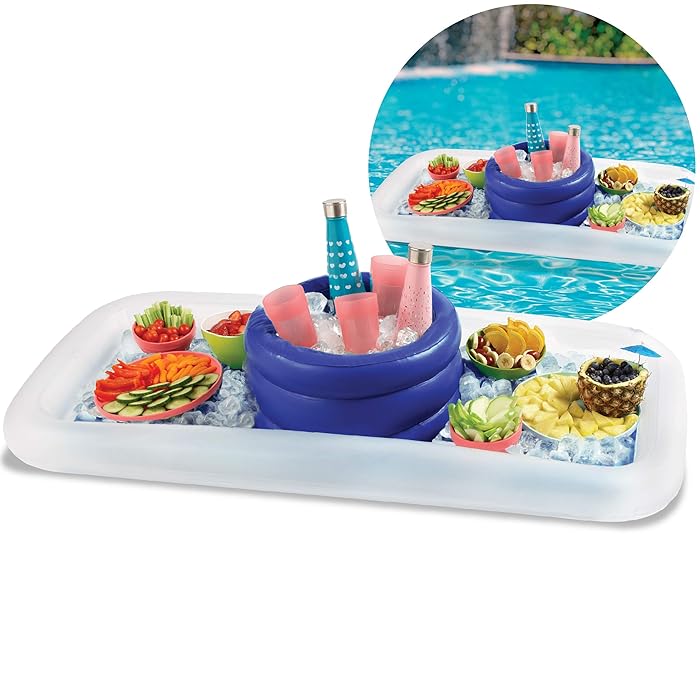 Buy Wembley Inflatable Cooler Buffet Bar Set Raft Float with Drinks