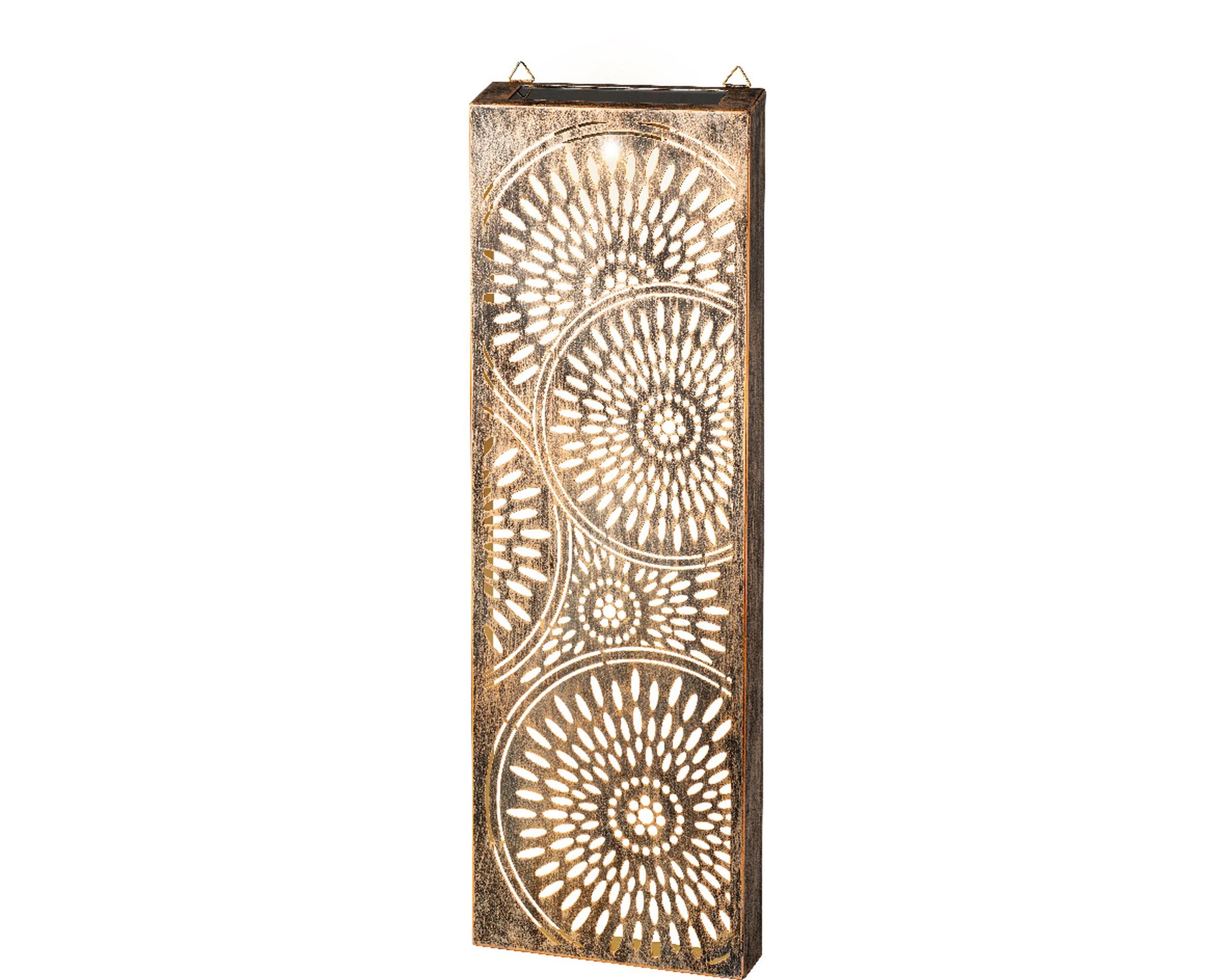 Lumineo Wanddekoration für den Garten, Bronze, 60 cm