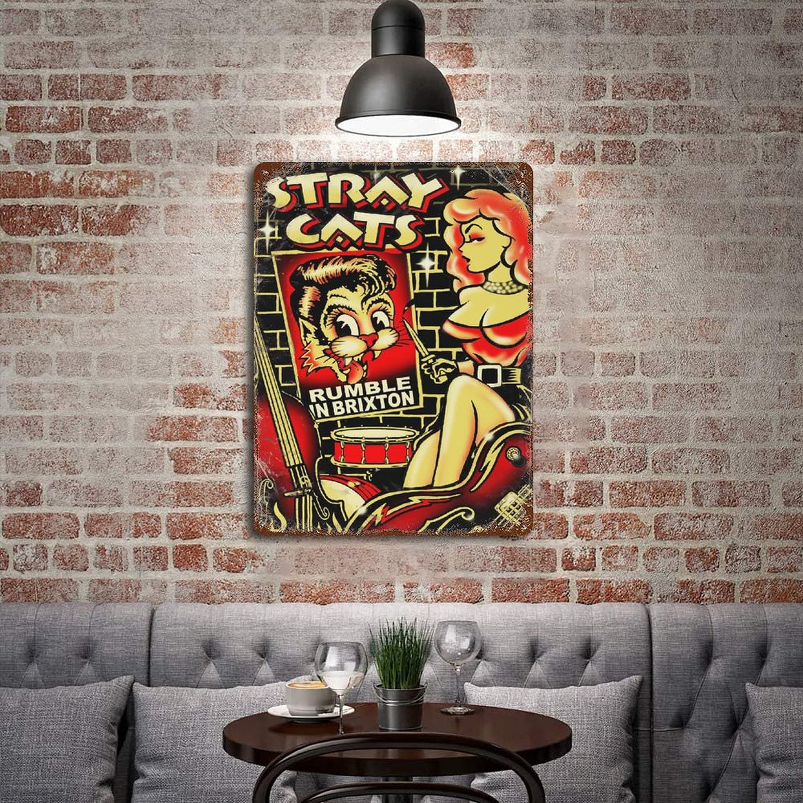 Amazon.co.jp: P-7596-Stray-Cats-DVDメタルアイアンペインティング