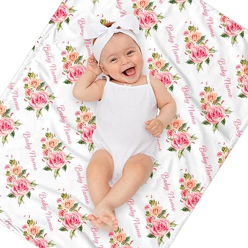 Miniatura 7 de Mantas personalizadas de flecha gris Minky con nombre, mantas personalizadas para niños y niños, manta de felpa suave para bebés recién nacidos,