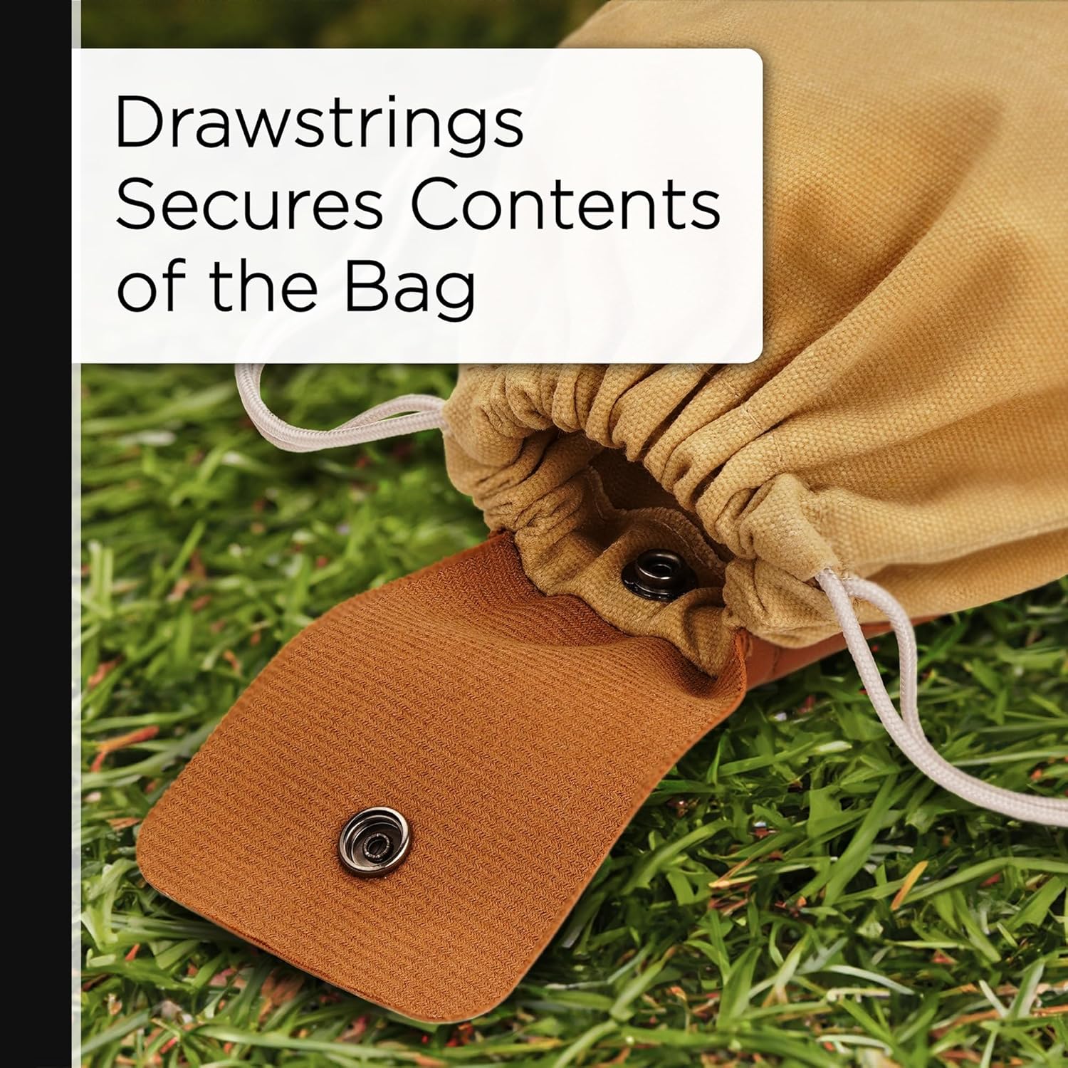 Wrenbury Mushroom Hunting Bag - Waxed Canvas Mushroom Forager Pouch - Foldable Bags for Foraging Gifts 8.75” - Image 6