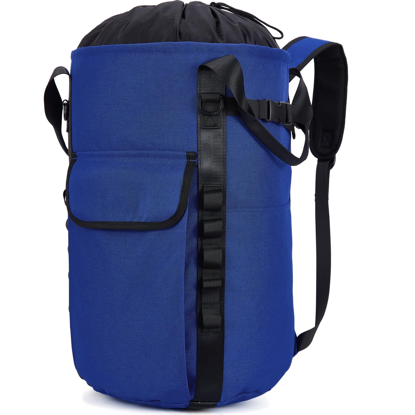 PAMLIAPY Arborist Rope Bag, 35L Tree Climbing Rope Bag, Arborist Equipment Bucket Backpack, Arborist Gear Carrier Bag with Side Pockets, Tough Rock