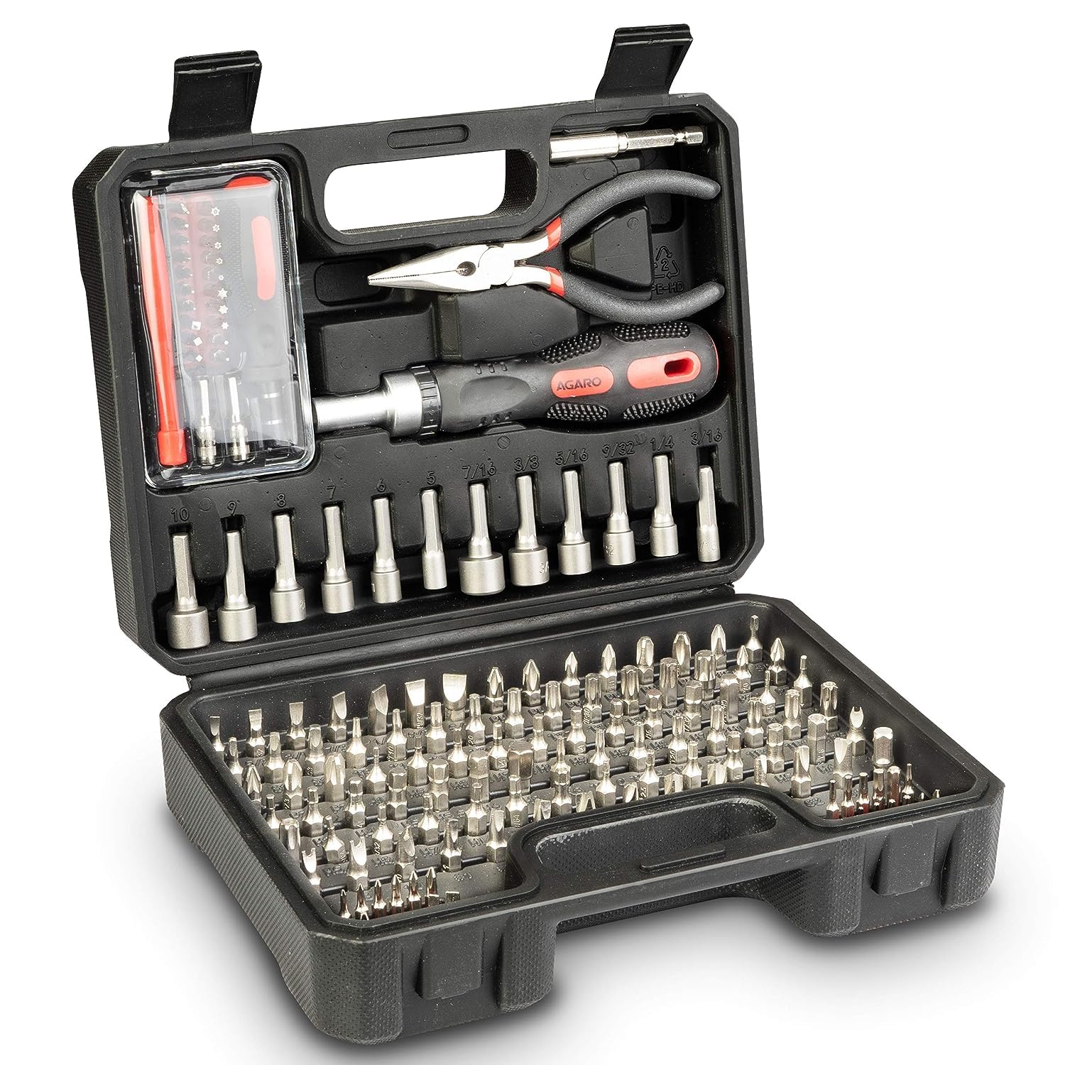 Spartan Heavy Duty 151 In 1 Pcs Screwdriver Set | Chrome Vanadium Steel | Plier, Magnetic Driver, Mini Tool Kit, Bits With Storage Case For Mechanic, Home and Professional Use (Pack of 1, Multicolor) (B0CVTPZZB9) Amazon Price History, Amazon Price Tracker