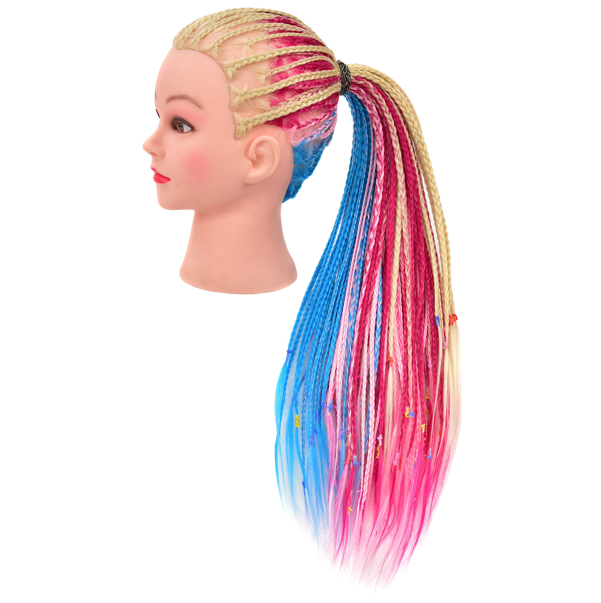 美容師専用！ヘアカールセット（ホットカーラー）マネキンヘッド付き Amazon.co.jp: FUTAI 35インチ マルチカラー ヘアマネキンヘッド