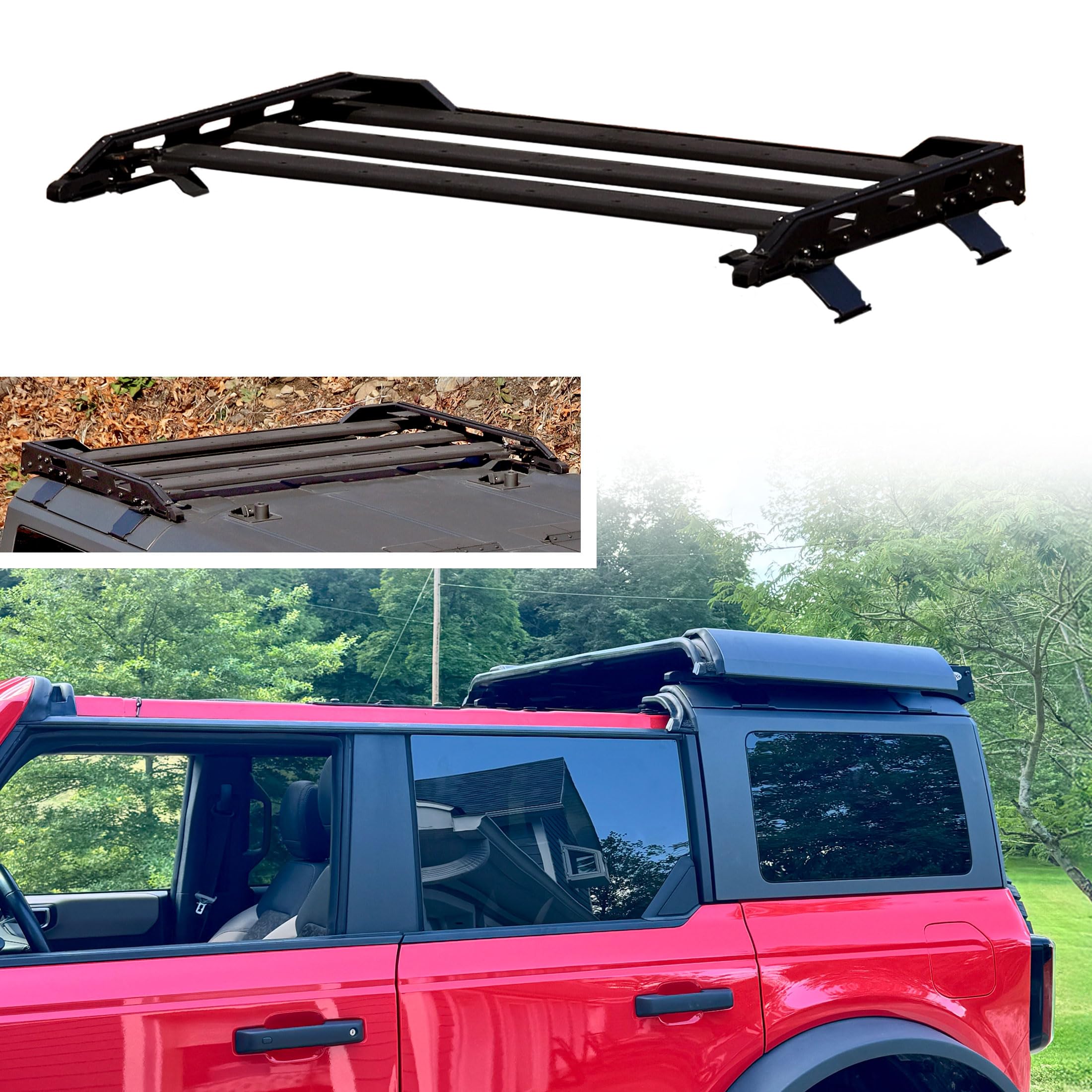 Amazon.com: EZ4X4 Bronco® Middle Panel Roof Rack Holder for 2021