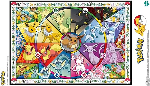 Miniatura 5 de Pokemon - Pokemon - Vidrieras de Eevee - Rompecabezas de 2000 piezas
