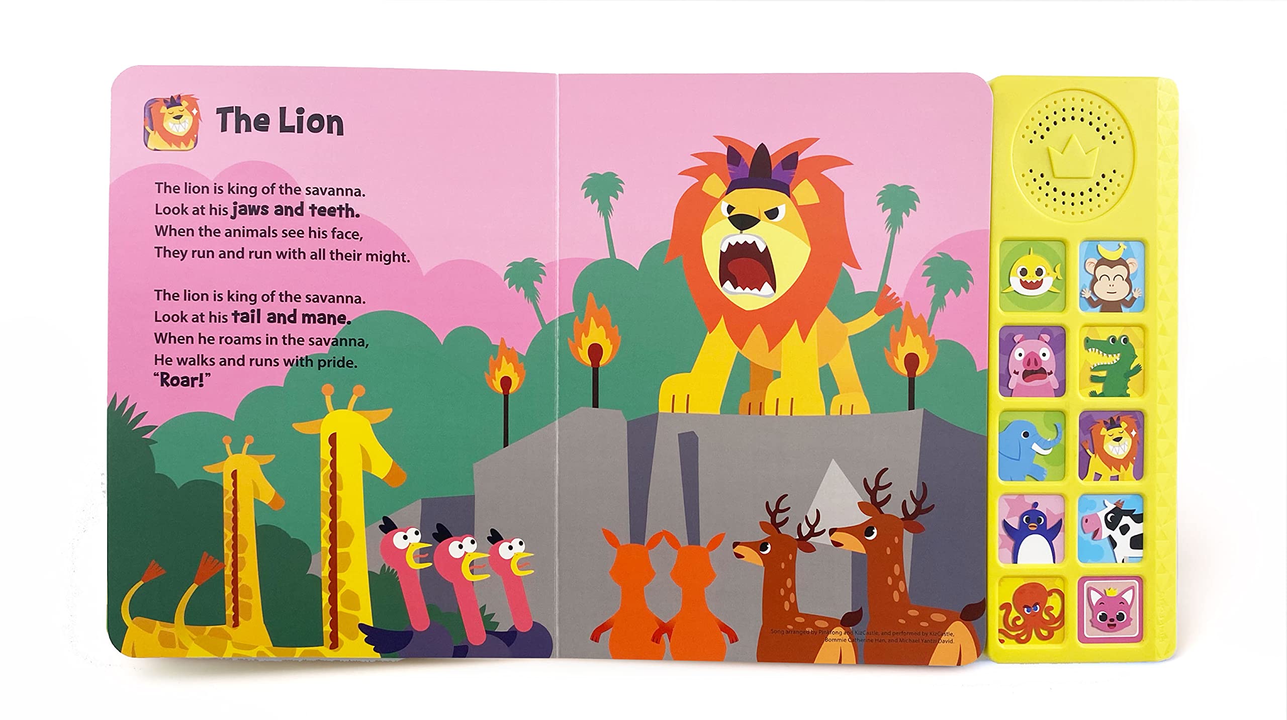 Baby Shark Animal Songs 10 Button Sound Book Baby Shark Toys, Baby