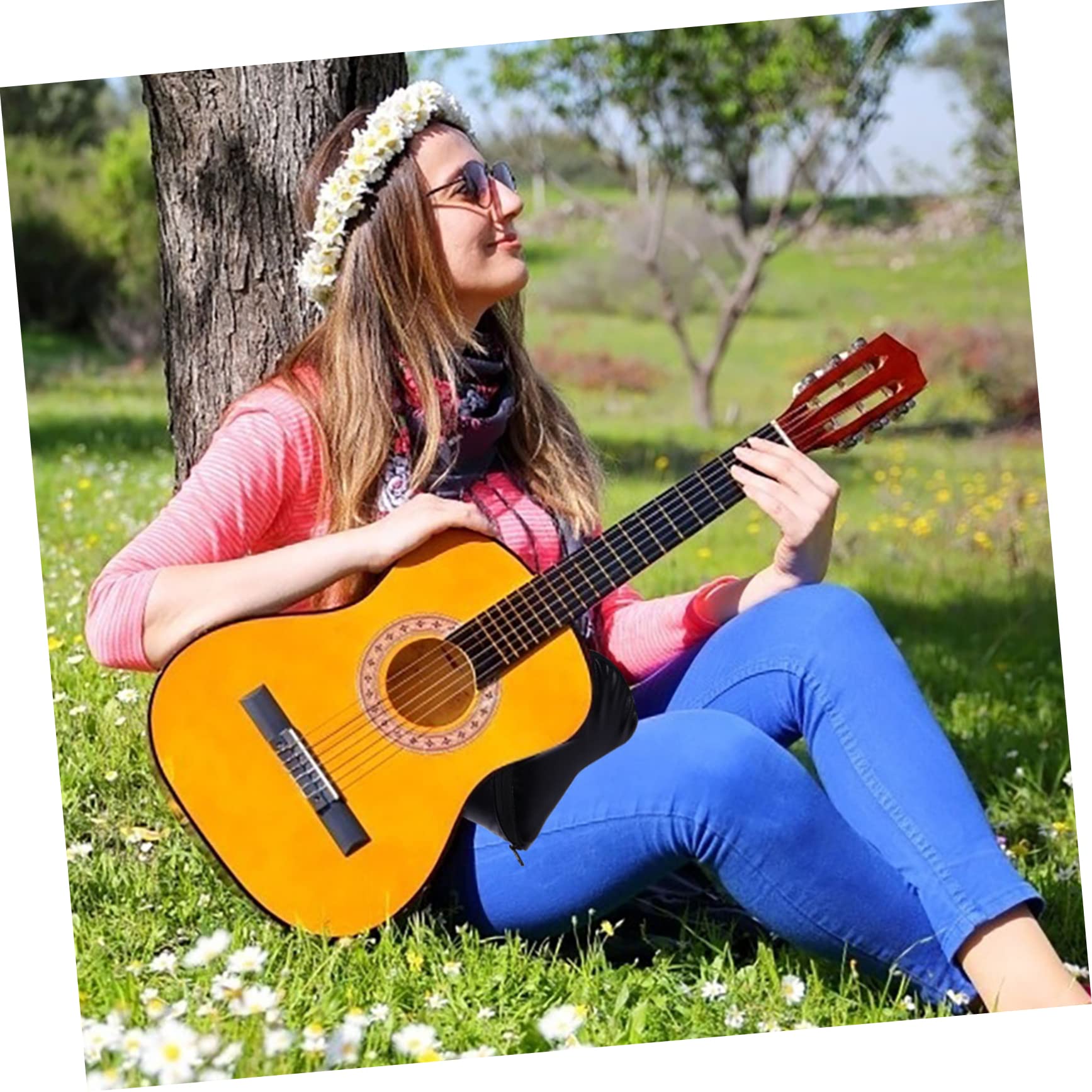 Gitarrenkissen für Klassische Gitarren, Schwarz, Rutschfest und Leicht