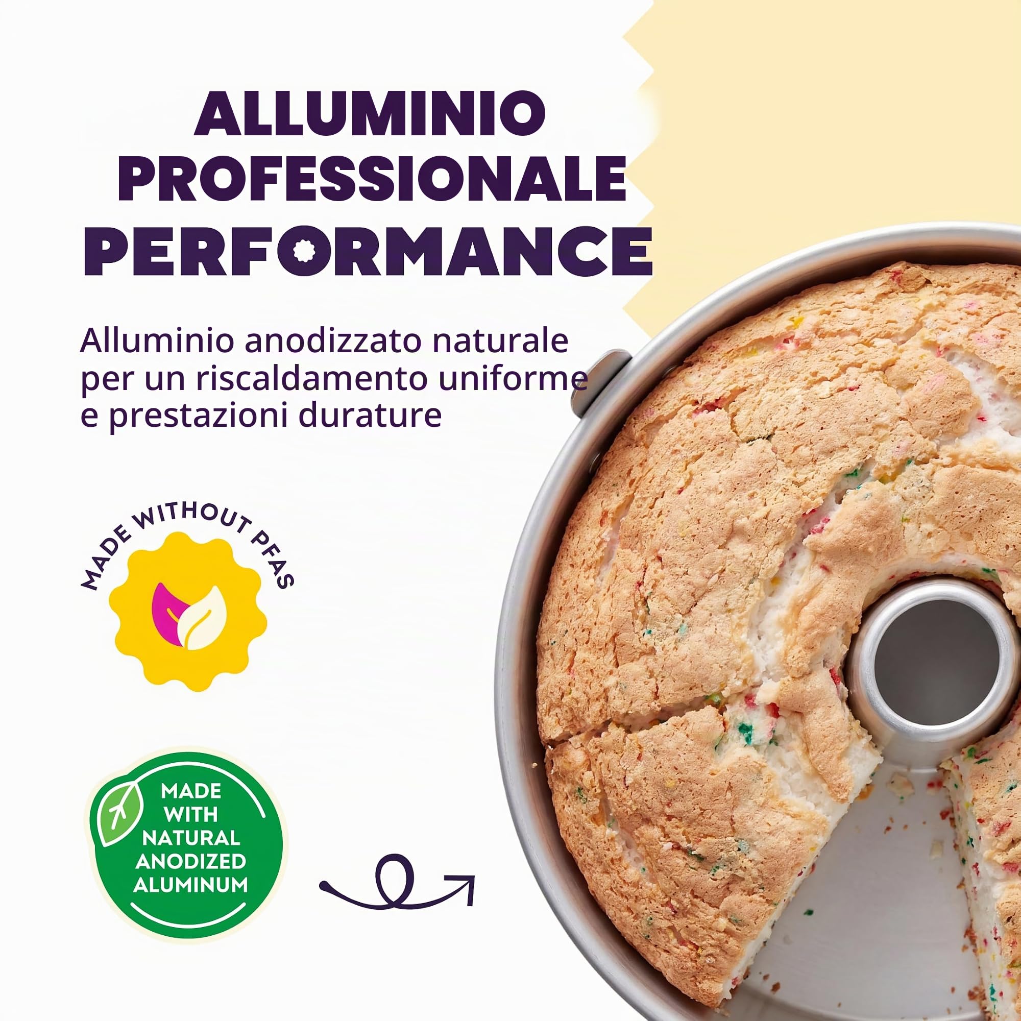 Wilton 2105-2525 Stampo Angel Food, Alluminio, Multicolore, 14.15x25.55x26.19 cm