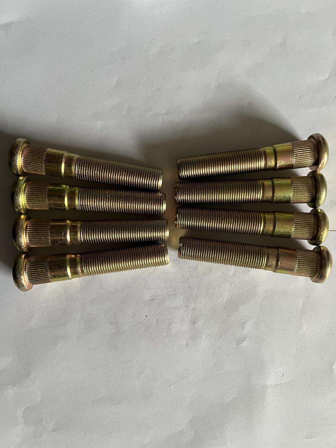 8pcs 5/8"-18 Trailer Wheel Stud Replacement for Dexter 10K & 12K lb Axle Lug hub Stud Bolt 3.43 in. UHL Length 17.4mm Knurl