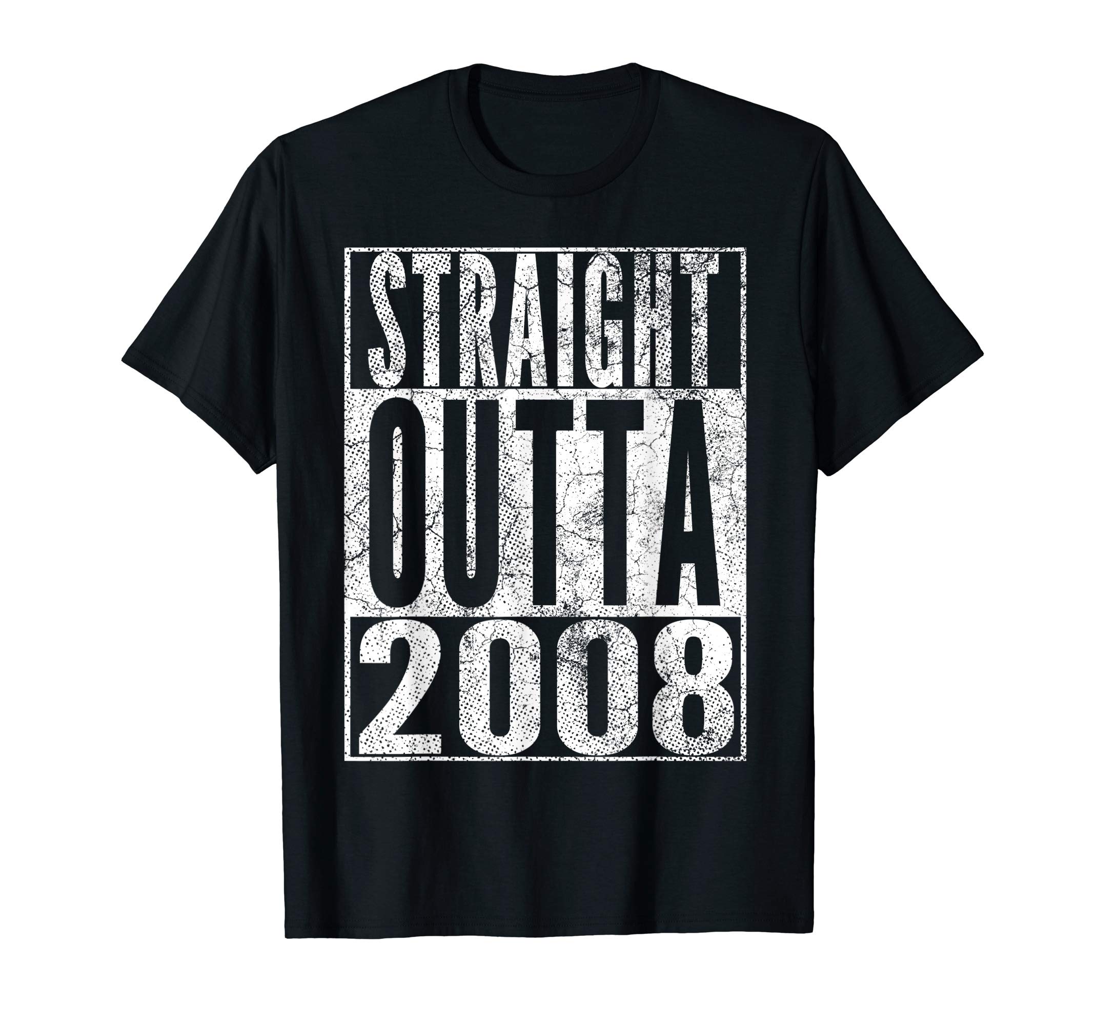Straight Outta 2008 18th Birthday Gift 18 Years Old T-Shirt