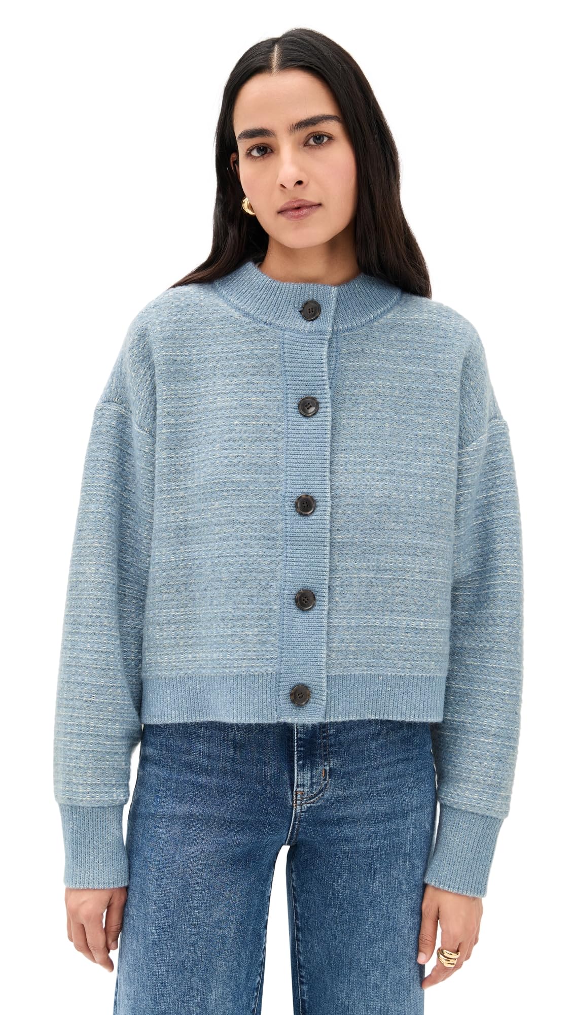 FRAME Womens The Jacquard Femme Cardi