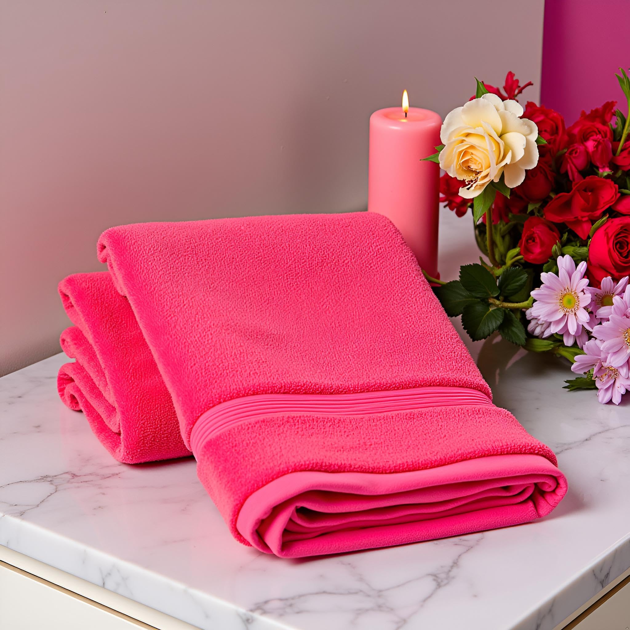Diamond Tex Premium Extra Large Bath Sheet jumbo towels (90x150 cm-600 GSM) 100% Egyptian Cotton towels bath sheet - Image 5