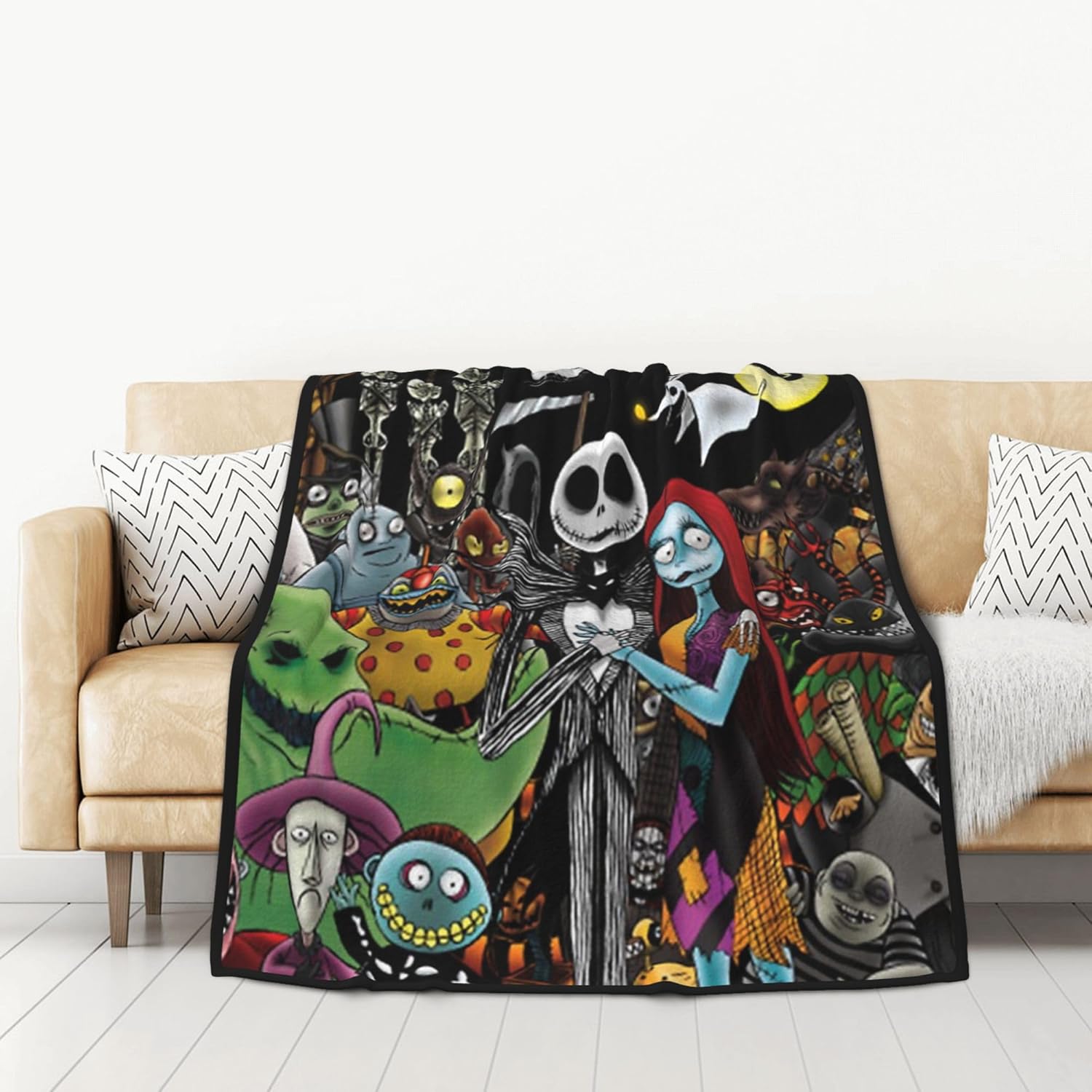 Anime Nightmare Before Christmas Blanket Flannel Fleece