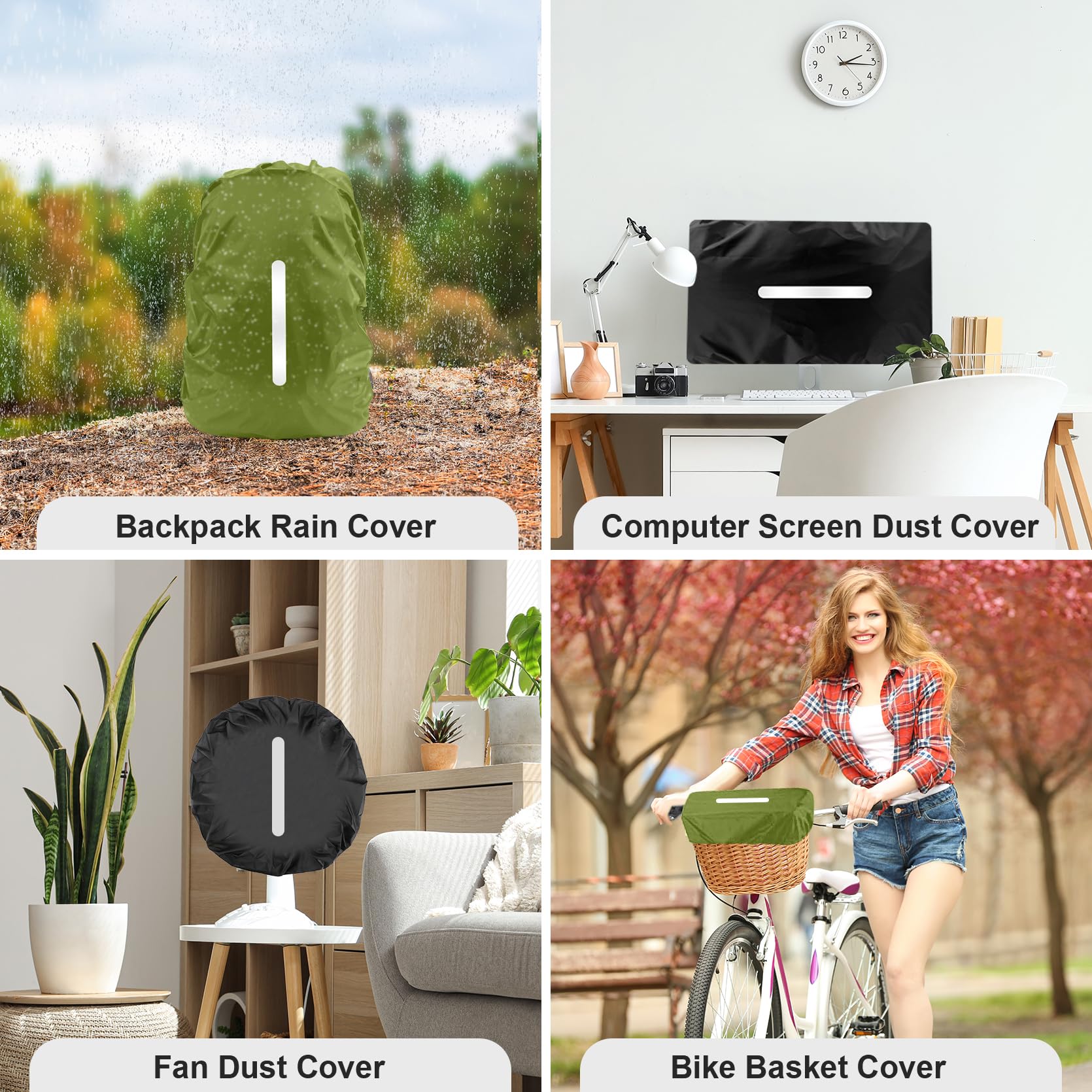 LAMA 2 Pack Waterproof Rain Cover for Backpack, Reflective Rucksack Rain Cover for Anti-dust/Anti-Theft/Bicycling/Hiking/Camping/Traveling/Outdoor Activities