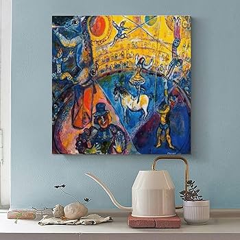 Amazon.co.jp: マルク・シャガール「サーカス」絵画アート