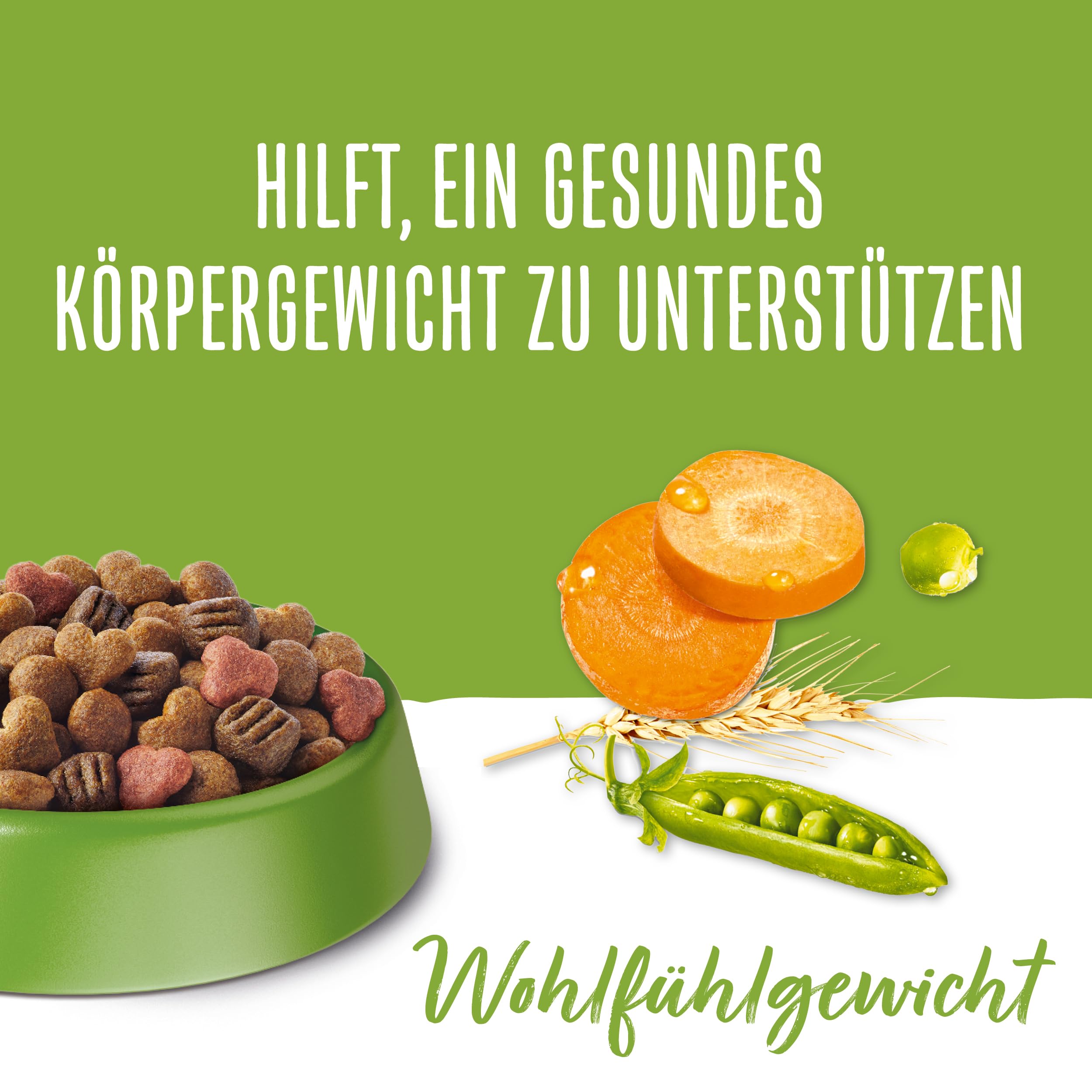 Beneful Wohlfühlgewicht Hundefutter trocken, mit Huhn und Gartengemüse, 1er Pack (1 x 12kg)
