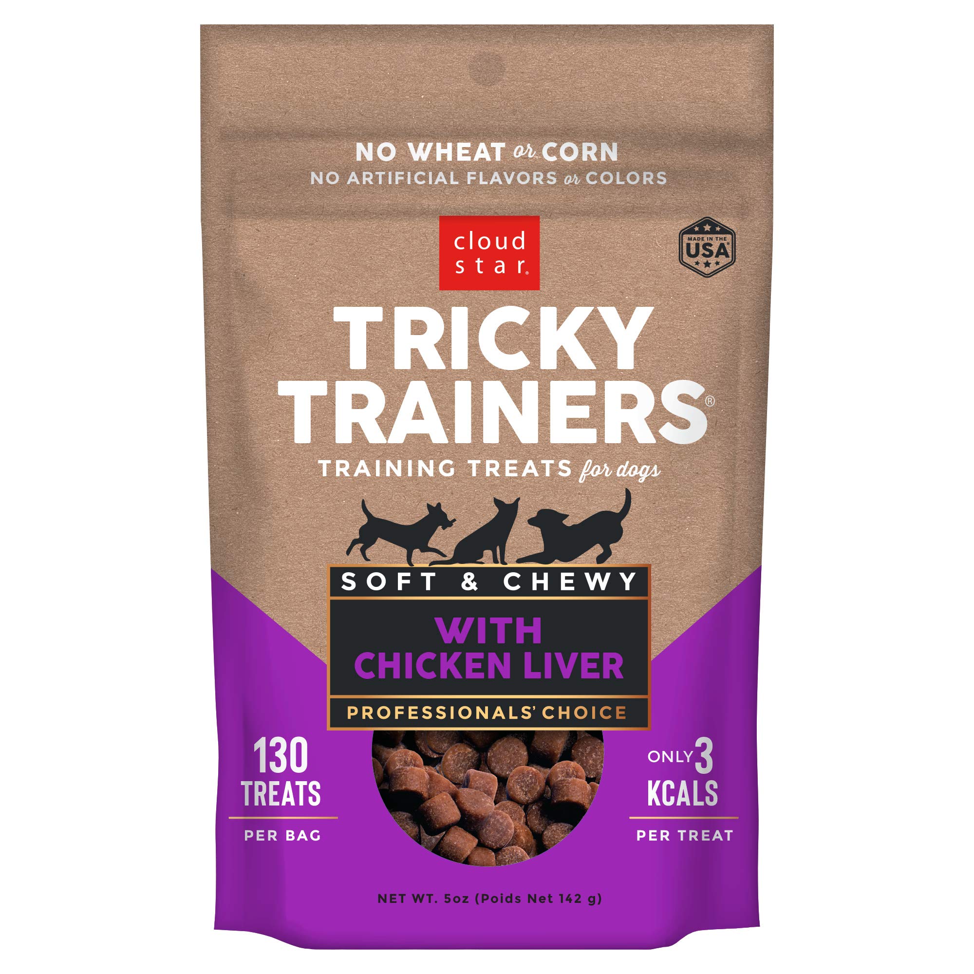 Cloud Star Tricky Trainers Chewy Treats - Liver - 5 oz.