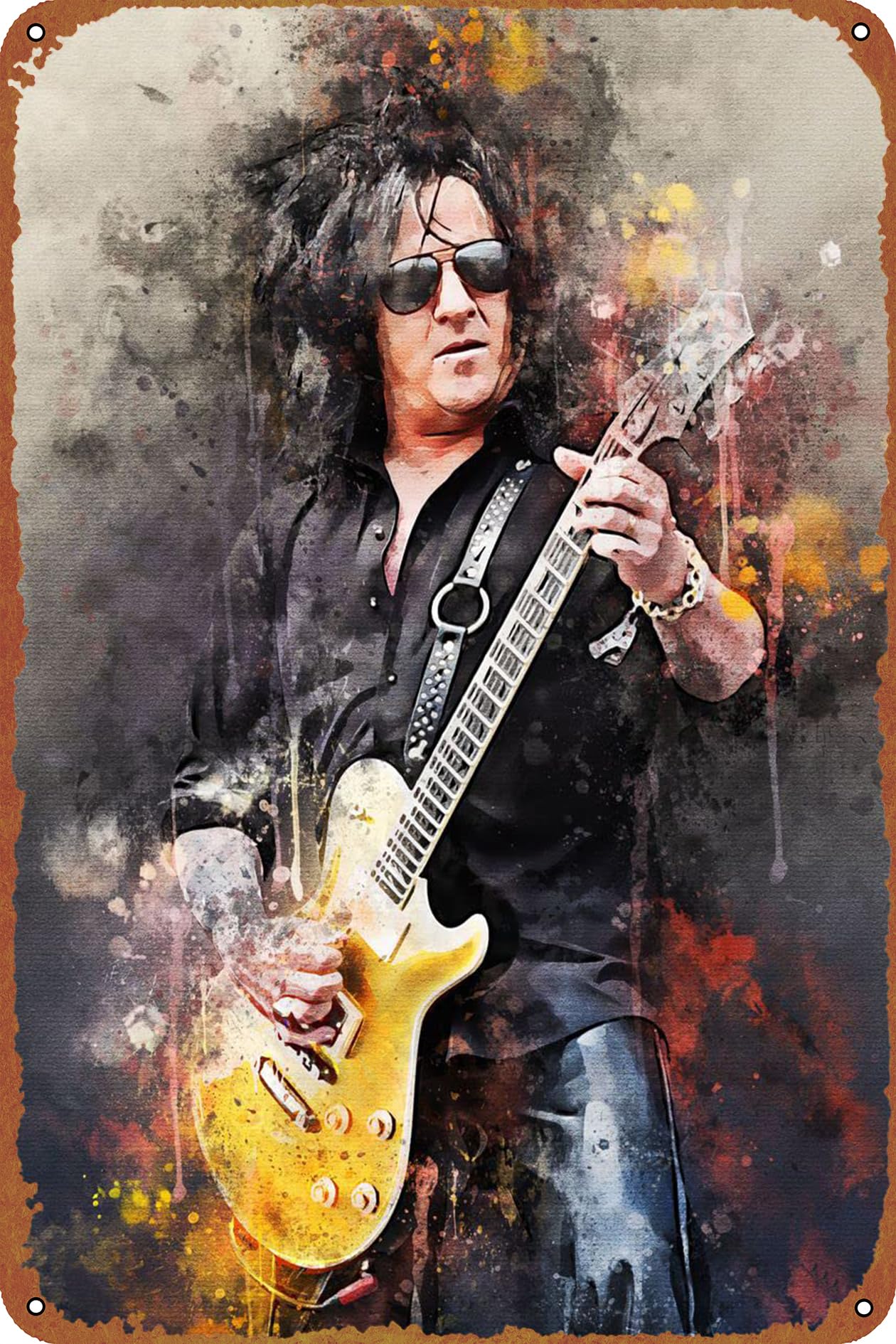 こ*ん様 メタルポスター【ブリキ看板】タレント Amazon.co.jp: 伝説のギタリスト、スティーブ・スティーブンスのメタル