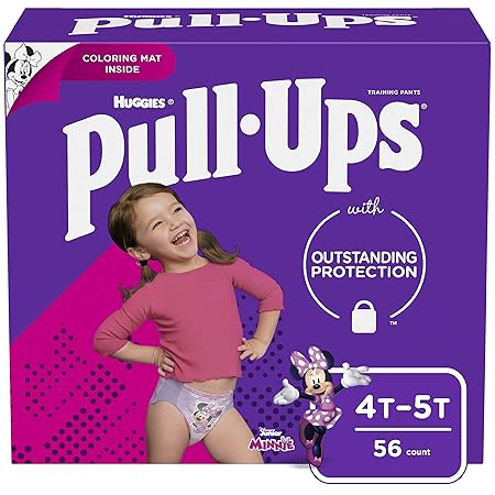 Pull-Ups Learning Designs Training Pants for Girls, 4T-5T, 56 Count