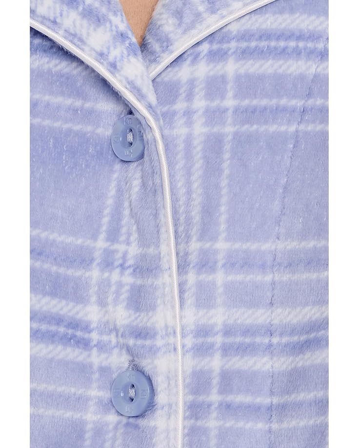 Karen Neuburger Petite Minky Fleece Long Sleeve Notch Top & Long Pants Set - #5 of 5