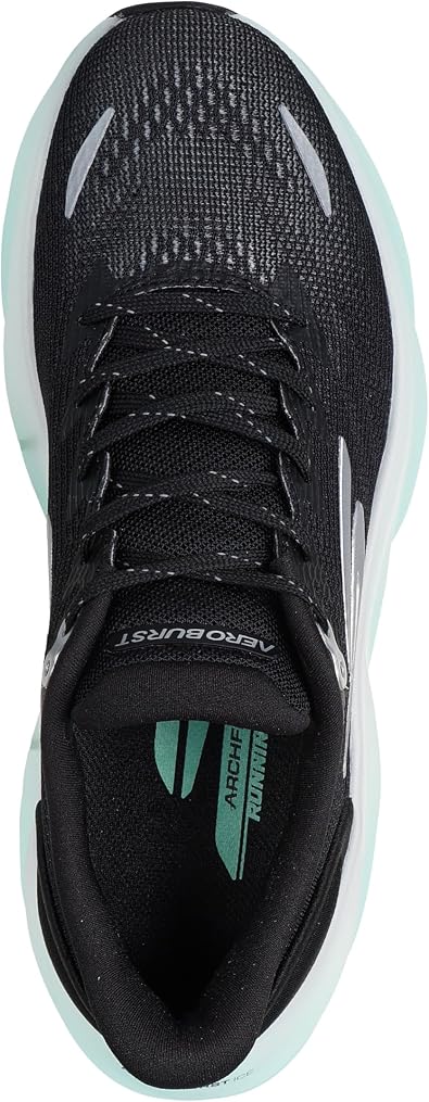 Skechers Women's Aero Burst Running Shoe | Hyper Burst Ice Cushioning, Carbon-Infused H-Plate, Arch Fit Insole, Goodyear Rubber Outsole, Machine Washable