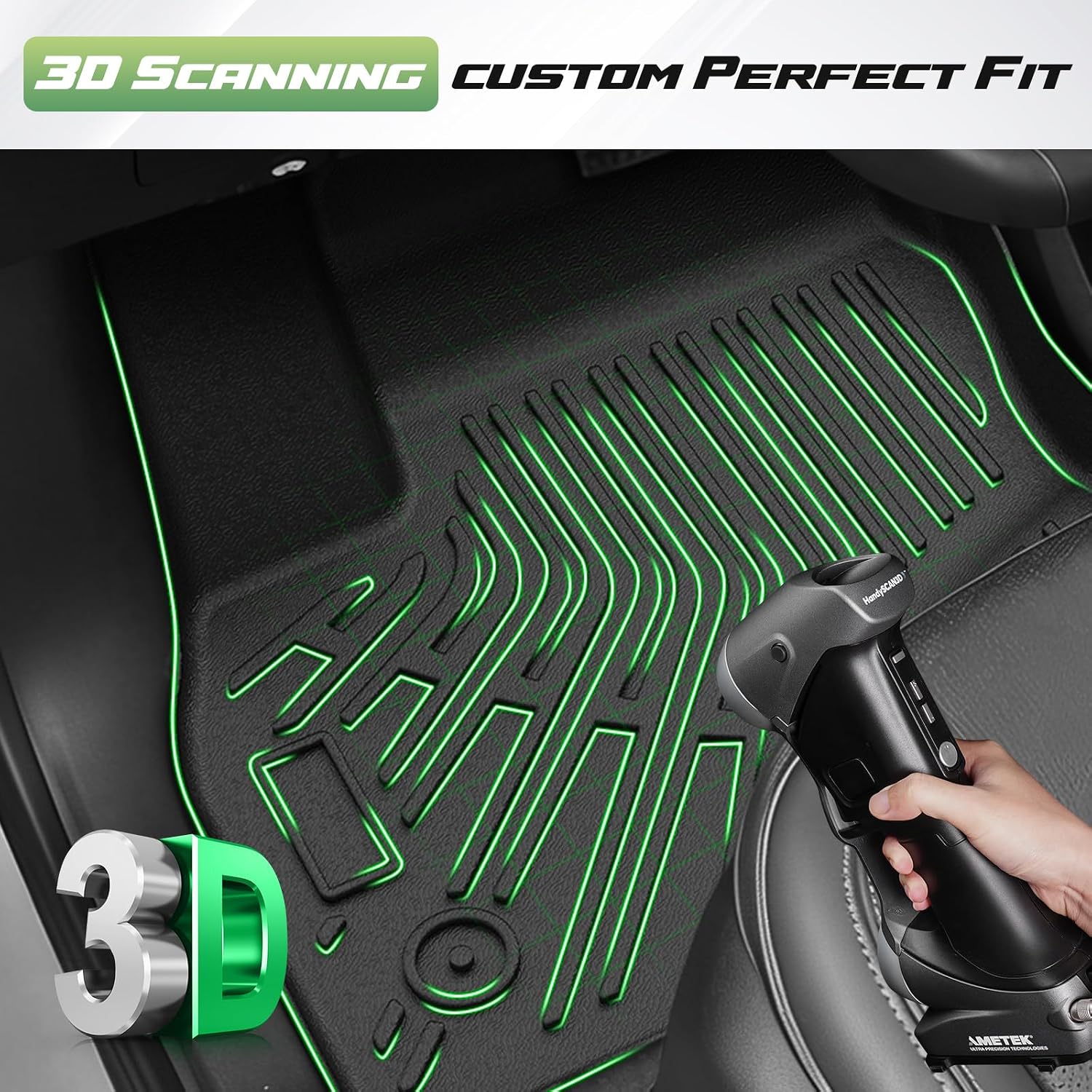 Bolt Floor Mats - Car Mats for Chevy Bolt EUV 2022-2024 (Not for Bolt EV), All Weather Full Set Cargo Liner with Backrest Mat for Bolt Accessories, Heavy Duty Waterproof, Black