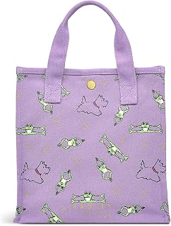 London Jumping for Joy - Bolsa pequeña con parte superior abierta, tela reciclada, color lila lavanda, Lavender, Small