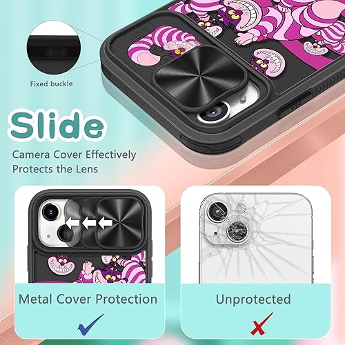 Miniatura 4 de Joyleop Funda 2 en 1 para iPhone 14, diseño de dibujos animados lindos para niñas, mujeres, adolescentes y niños, diseño único de patrón Kawaii con