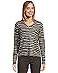 Elliott Lauren Long Sleeve Stripe V-neck Knit Top - Main View