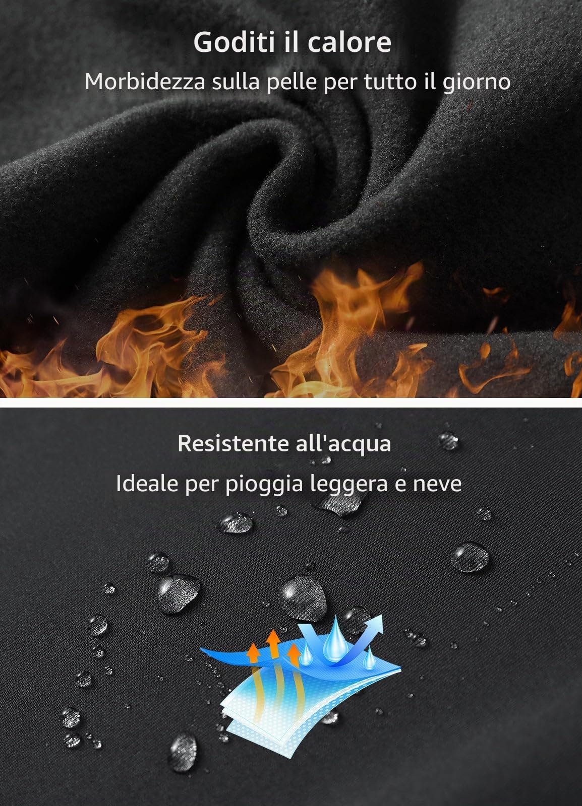 BALEAF Pantaloni Donna Invernali Felpati Comodi Pantaloni Sportivi Impermeabili Larghi per Corsa Trekking con Tasche