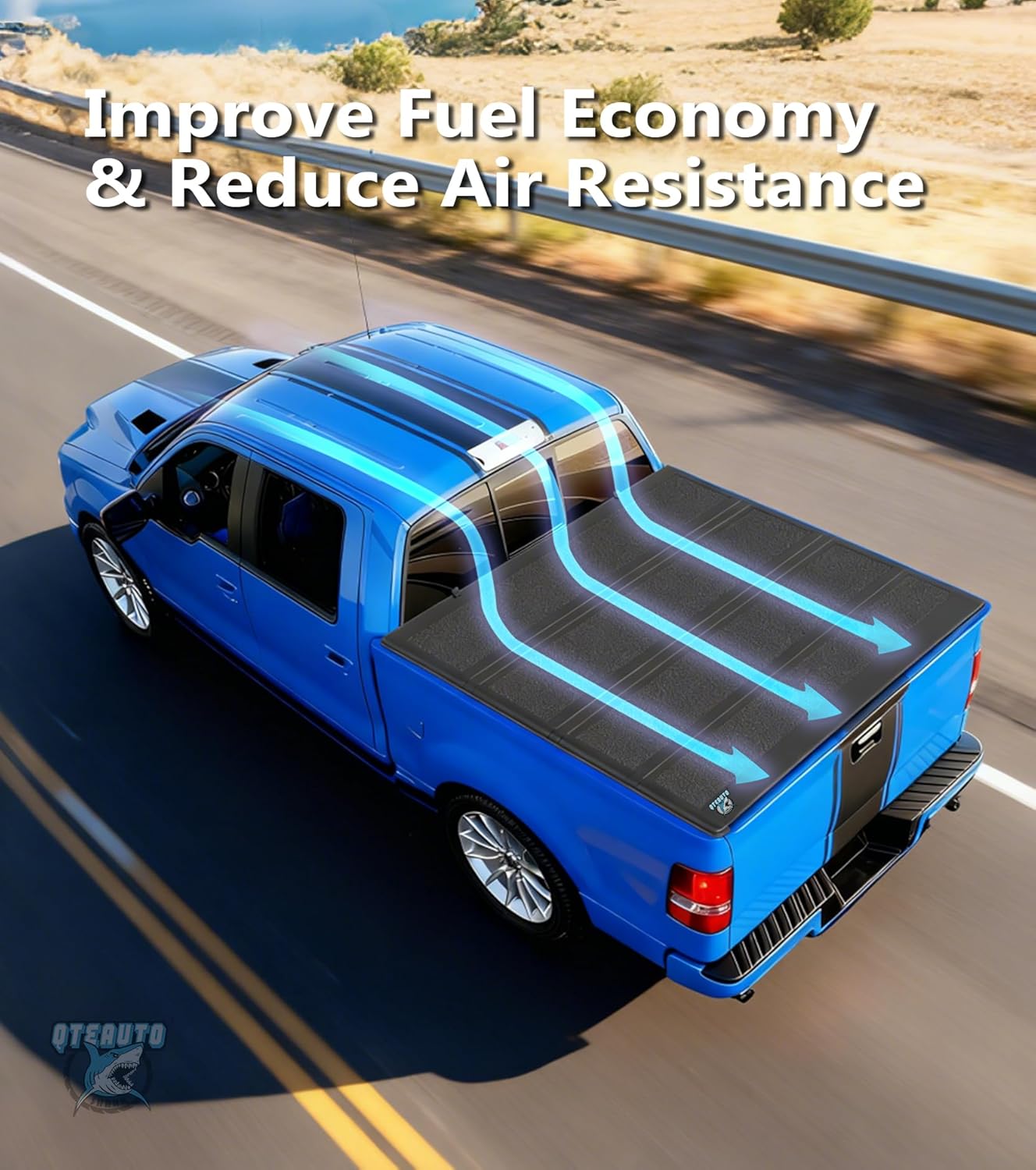 PM Auto Hard Quad-Fold Tonneau Cover Compatible with 2008-2016 Ford F-250 & F-350 Super Duty - All Weather Protection Truck Bed Cover Fits 6'10" (82") Bed