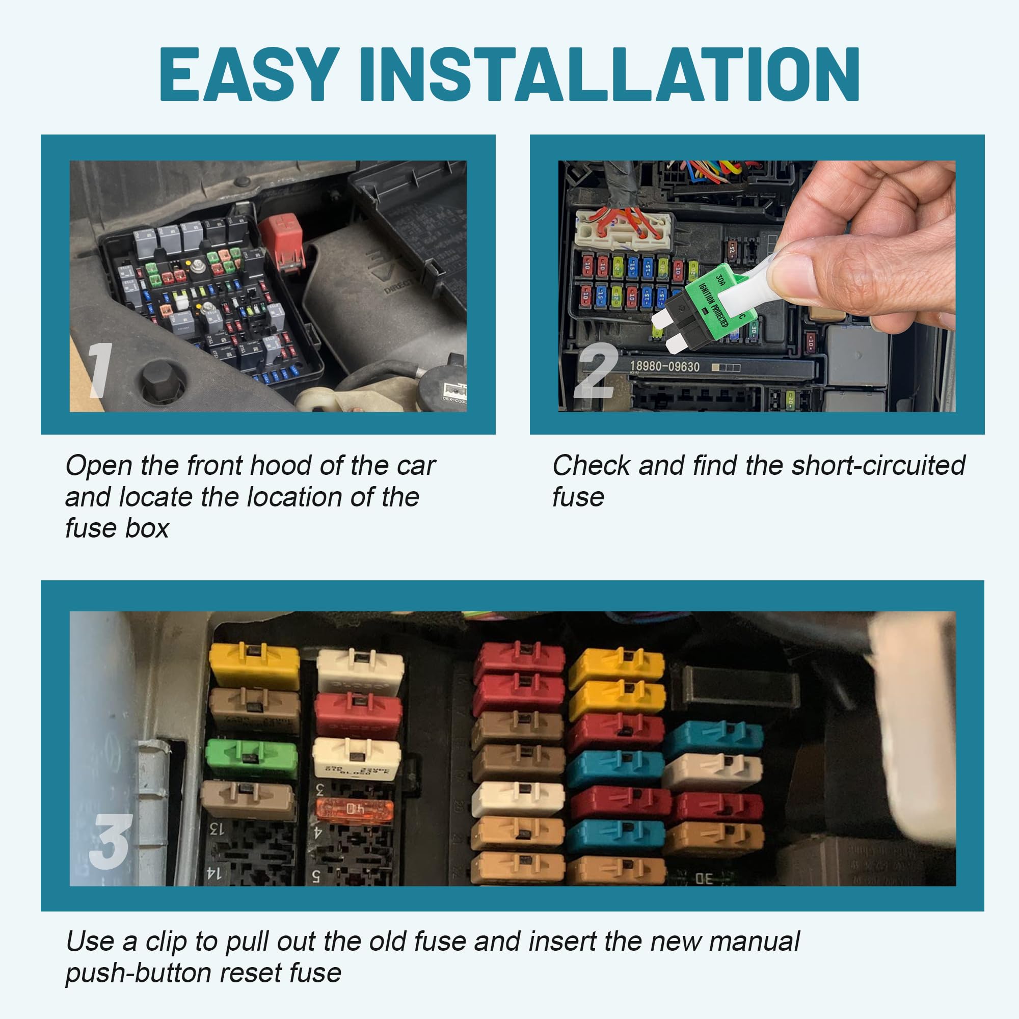 NuIth 30A Mini Circuit Breakers - Reset & Replace -5 NuIth 30A Mini Circuit Breakers - Reset & Replace -5