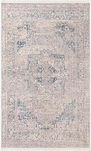 Miniatura 7 de Unique Loom Colección Noble - Alfombra de área Victoria (3 pies 3 pulgadas, redonda, multicolorbeige)