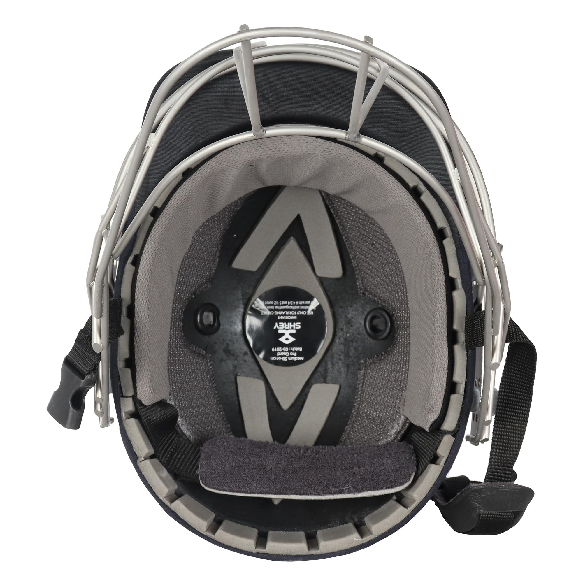 Shrey Pro Guard Fielding Stainless Steel Navy Small Cricket Helmet - Image 4 thumbnail
