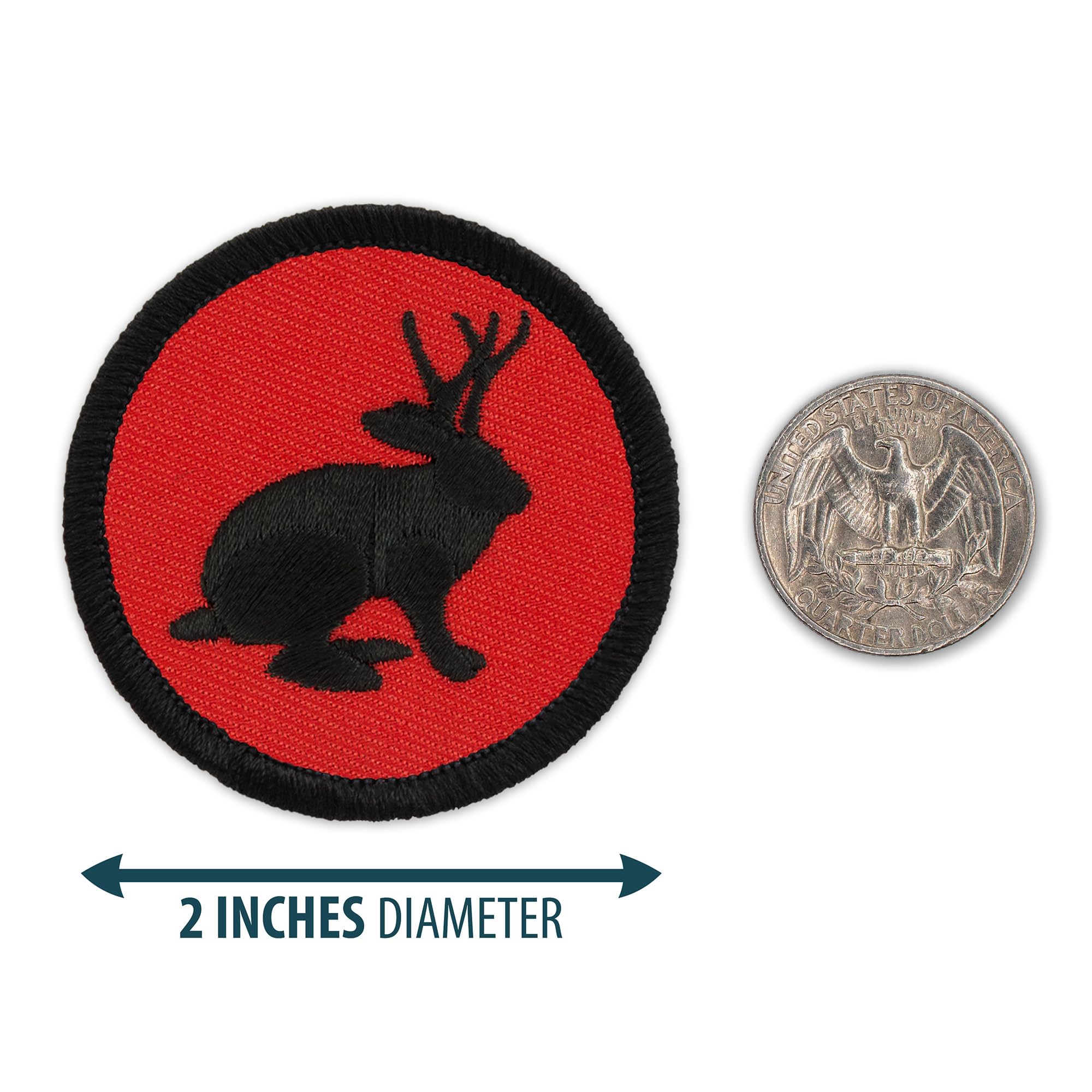 Retro Red and Black Jackalope Patrol Patch - 2