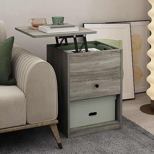 Miniatura 46 de Furinno Jensen Lift Top - Mesita de noche, color blanco sólido Blanco sólido,Americano,gris roble francés,https://www.amazon.com/dp/undefined